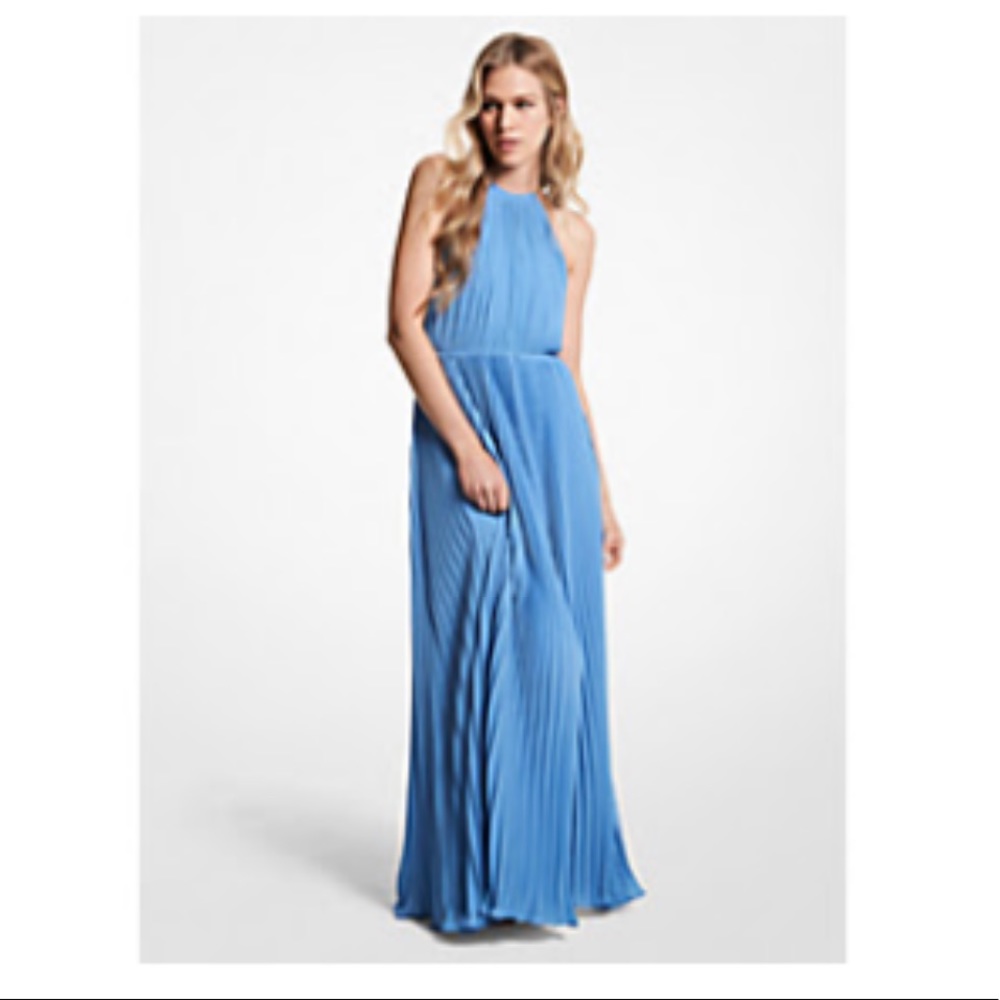COPY - Michael Kors Georgette Pleated Maxi Dress